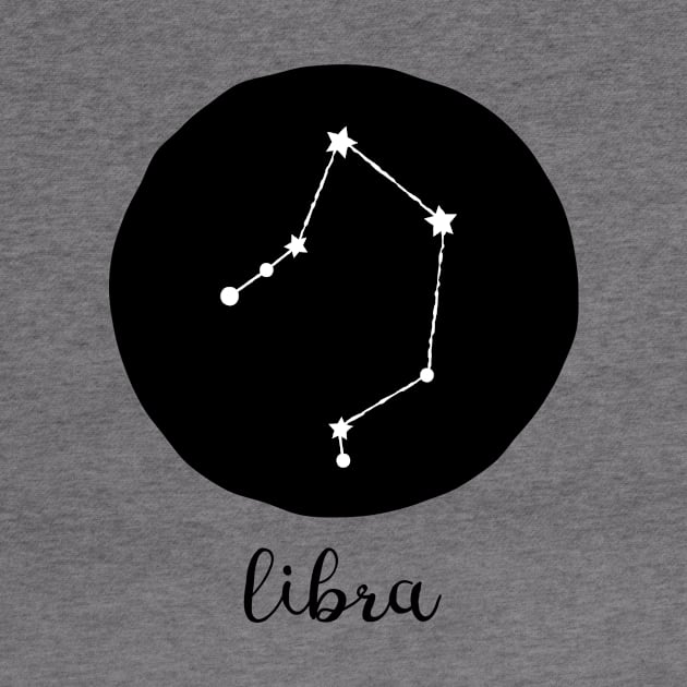 Libra Zodiac Constellation Astrological Sign Celestial Art Design by tortagialla